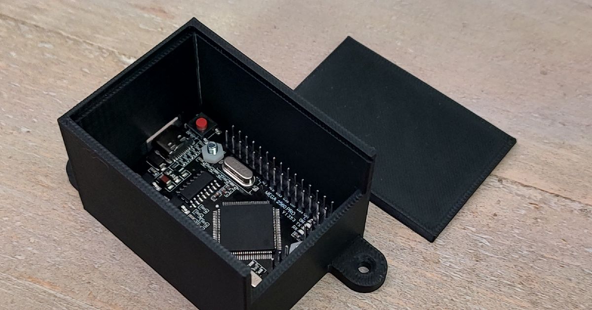 Arduino mega pro mini housing by ikverhaar | Download free STL model | Printables.com - 3D model önizlemesi