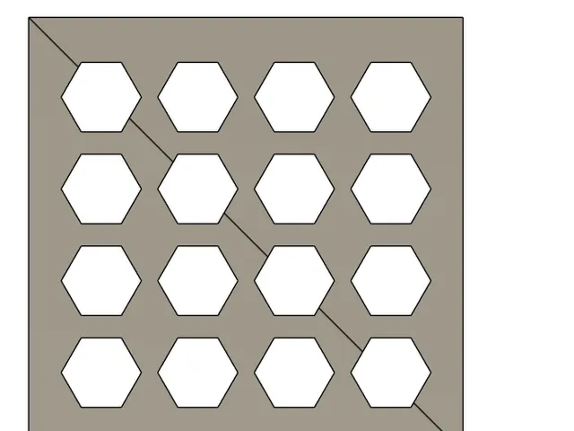 Simple Laptop Stand Beehive Cooling holes remix