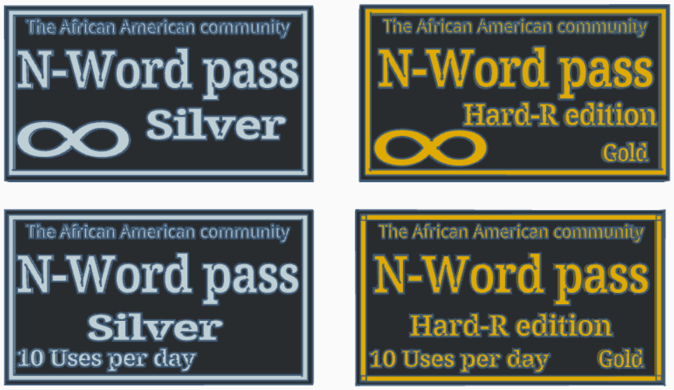 N-word pass (different types)