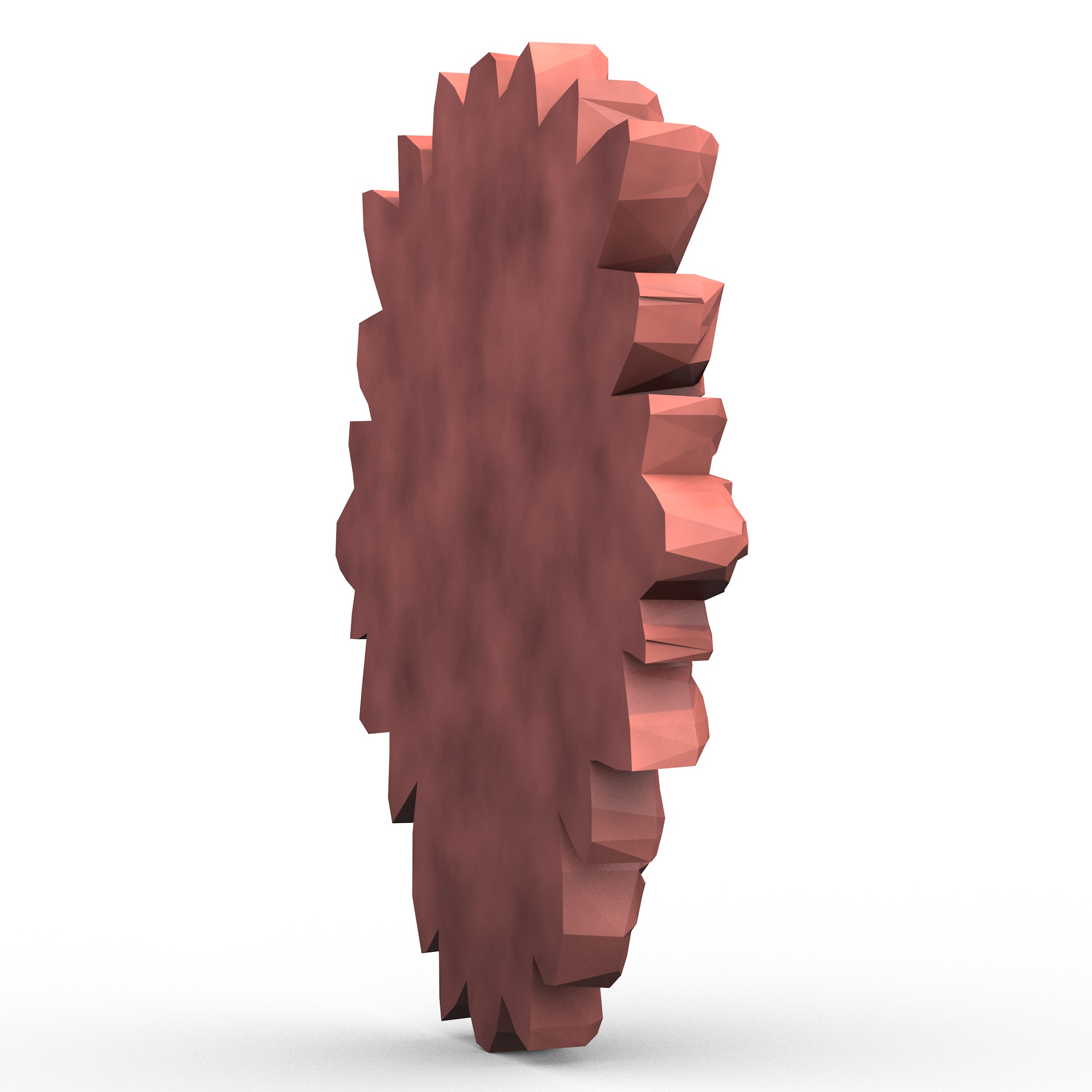 Miniatura 5 do modelo 3D Aztec Mask Low Poly