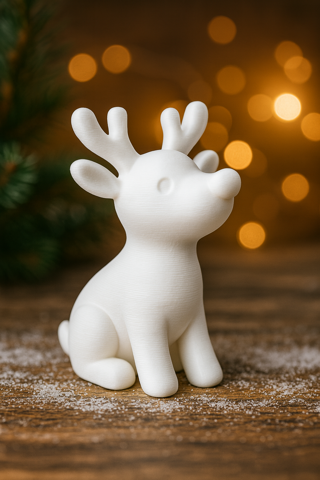 Minimalist Sitting Reindeer – Easy 3D Print Christmas Decoration