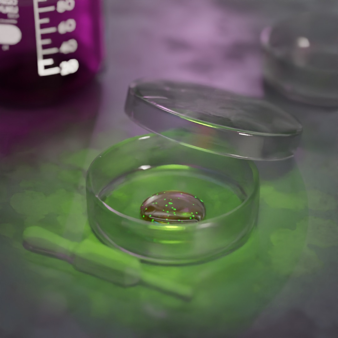 Miniature Petri Dish with Dropper – Science Classroom Diorama STL