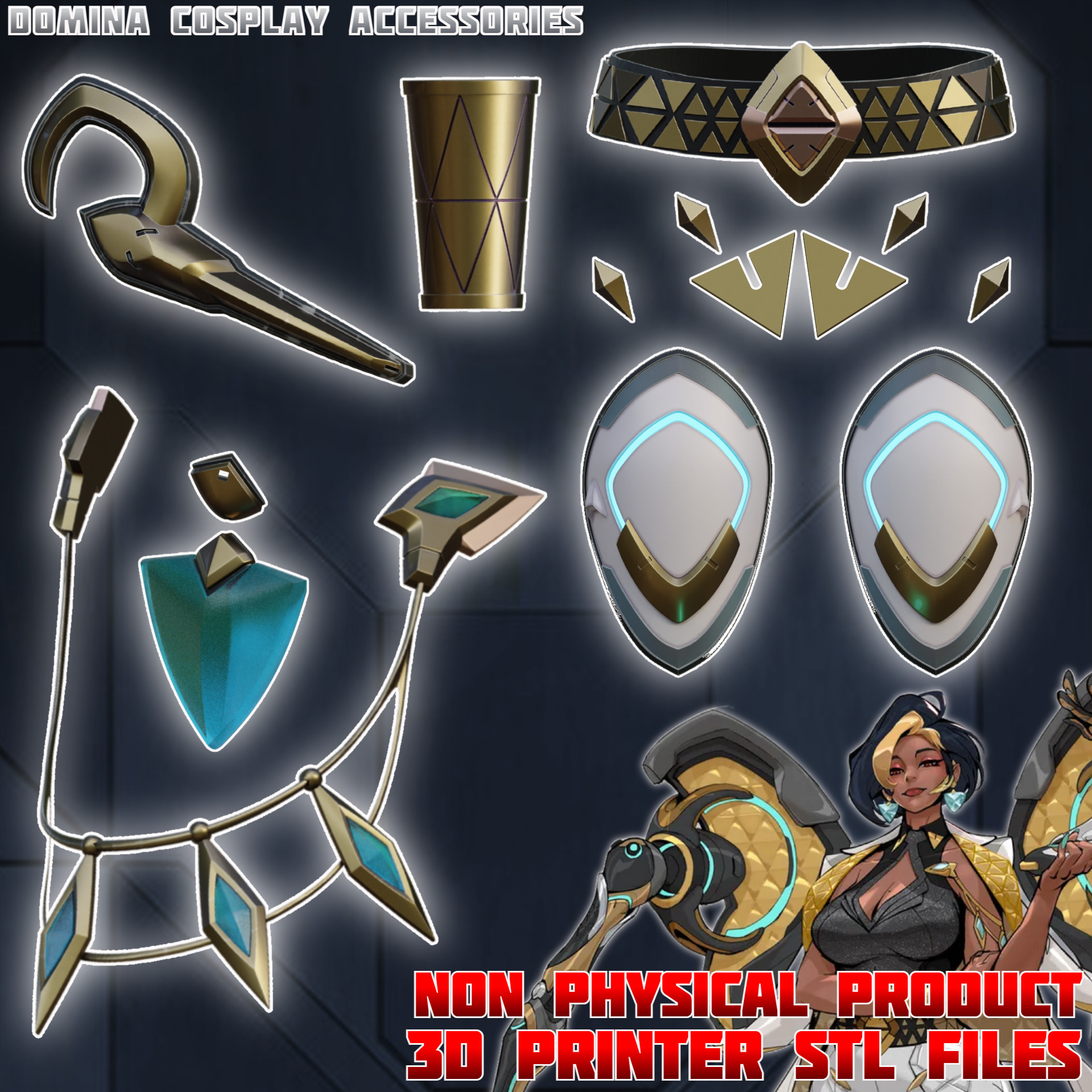 Domina Cosplay  Accessories Overwatch