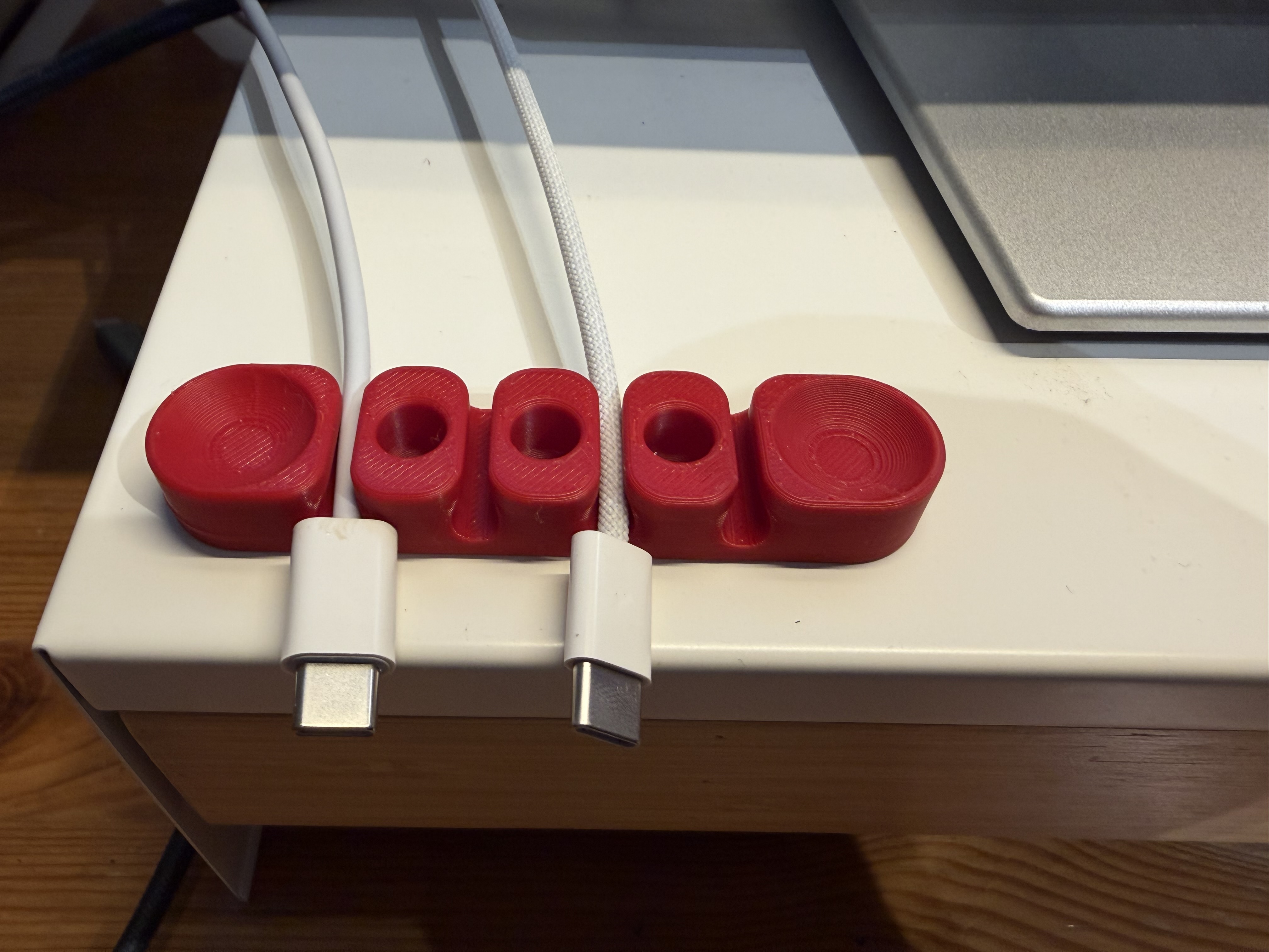 Cable Organizer magnetic, glue or screws mount