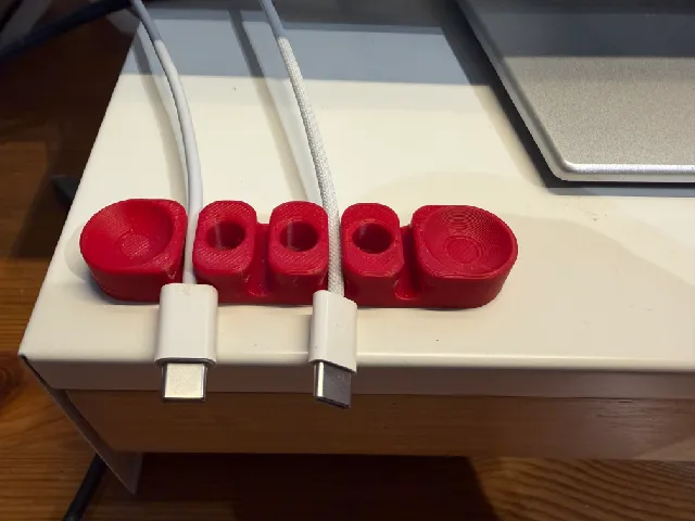 Cable Organizer magnetic, glue or screws mount