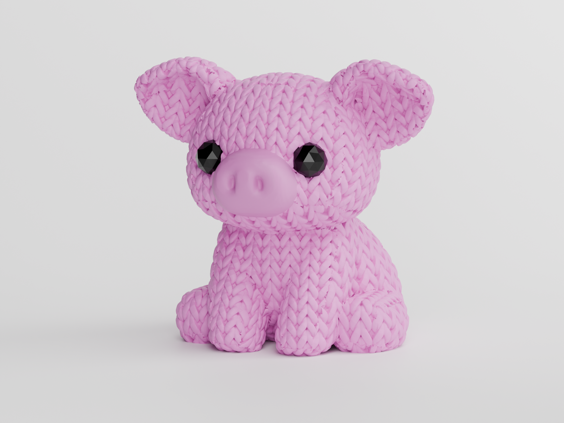 Miniatura 3 do modelo 3D Knitted Pig