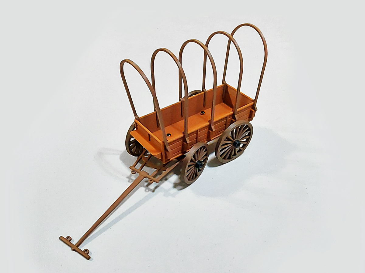 Prairie Schooner - Pivoting F. Axle - Pioneer Covered Wagon,  ~1/15th Scale