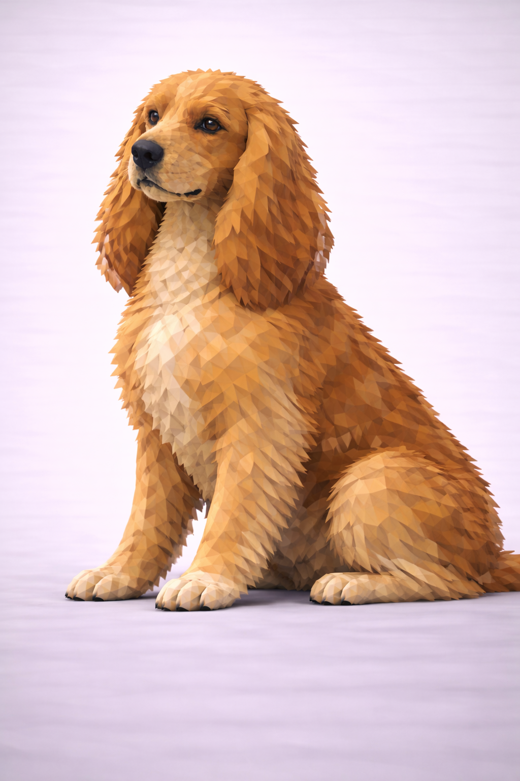 Cocker Spaniel Low Poly
