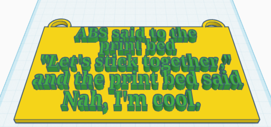 Funny 3d Print room door sign