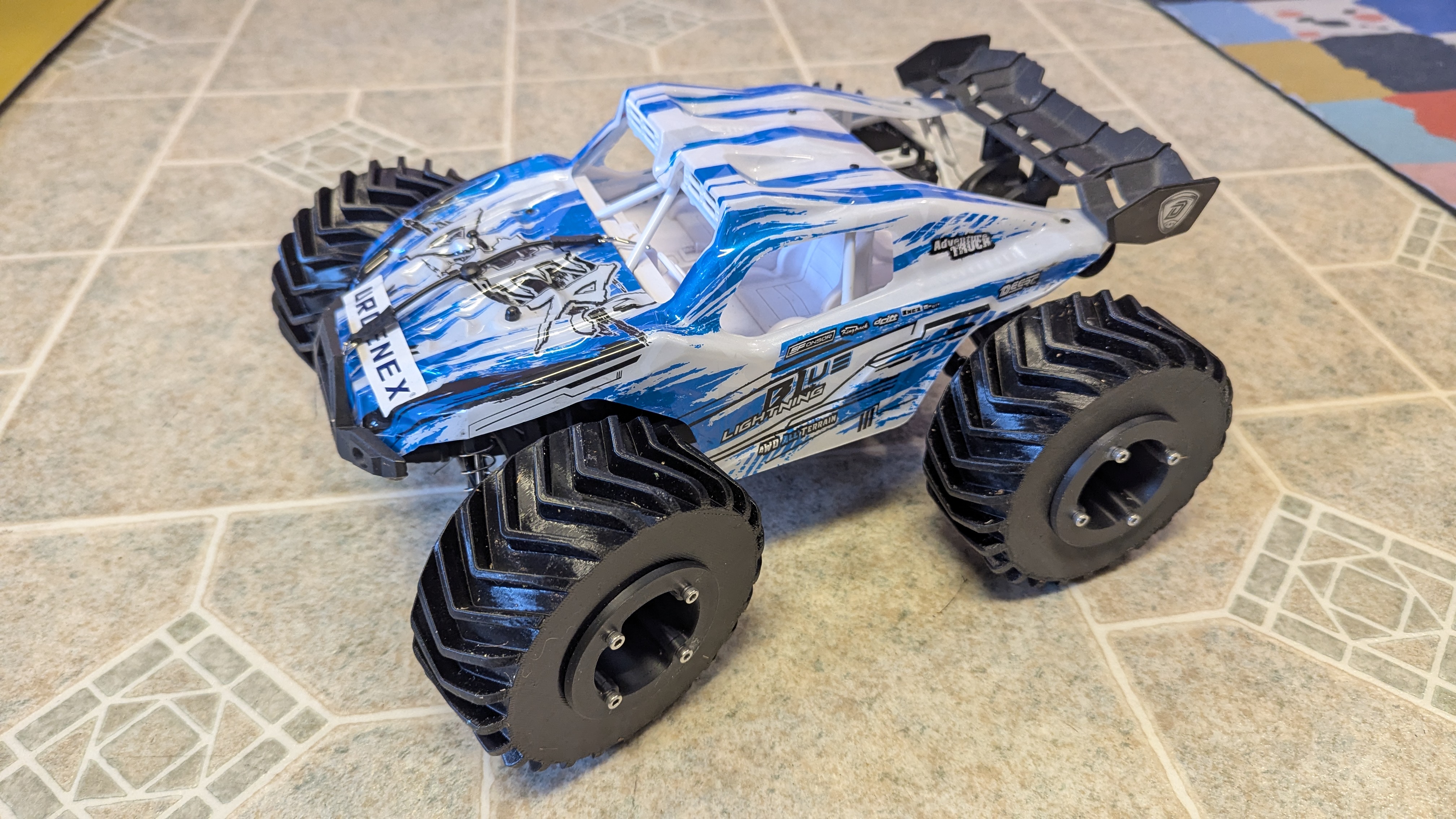 4x2 inch RC Car Wheels W/"Bead Lock" (12mm hex)