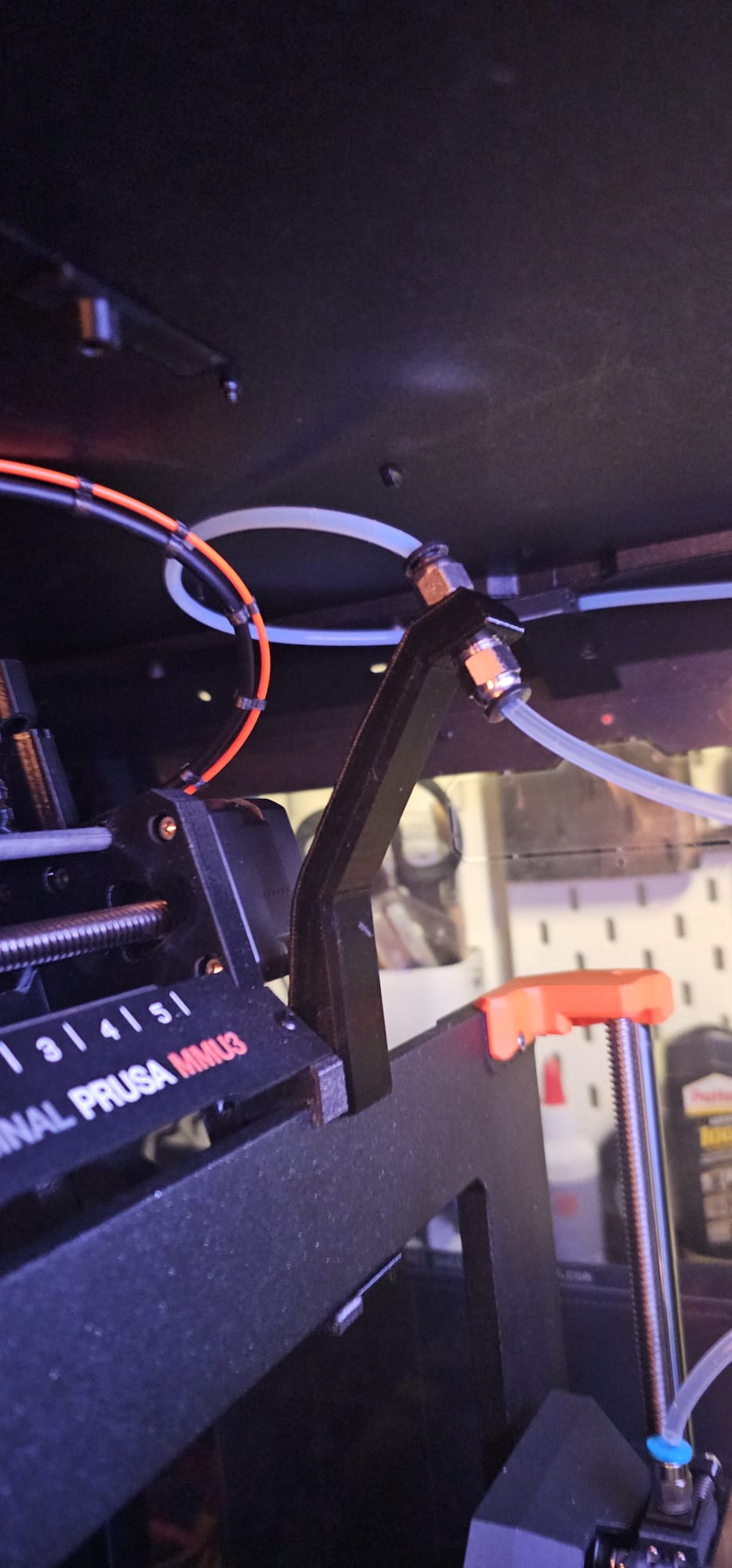 Prusa MK4 Filament Guide for PTFE Fitting