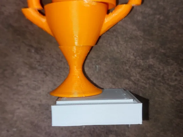 World's best CSS dev trophy (dissasembled, no supports)