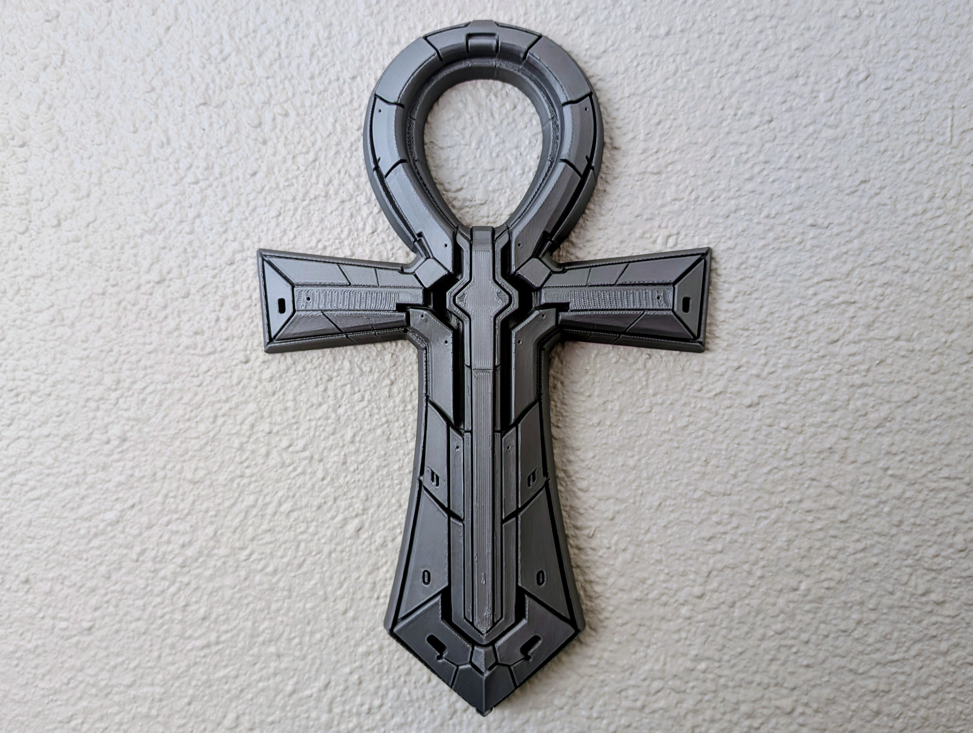 Axiom Ankh — Futuristic Wall Sculpture