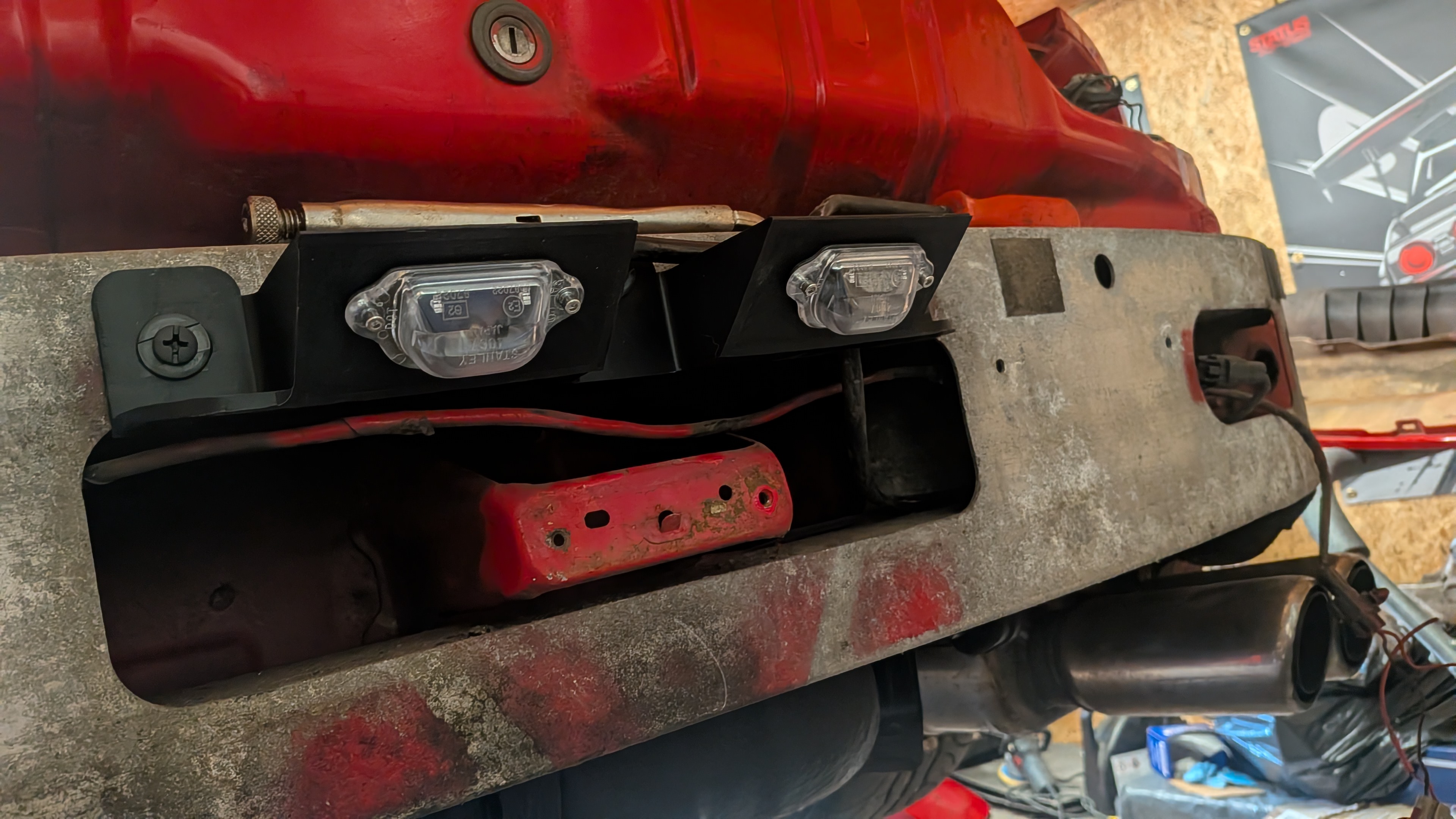 RX7 FD3S Rear License Lamp Holder