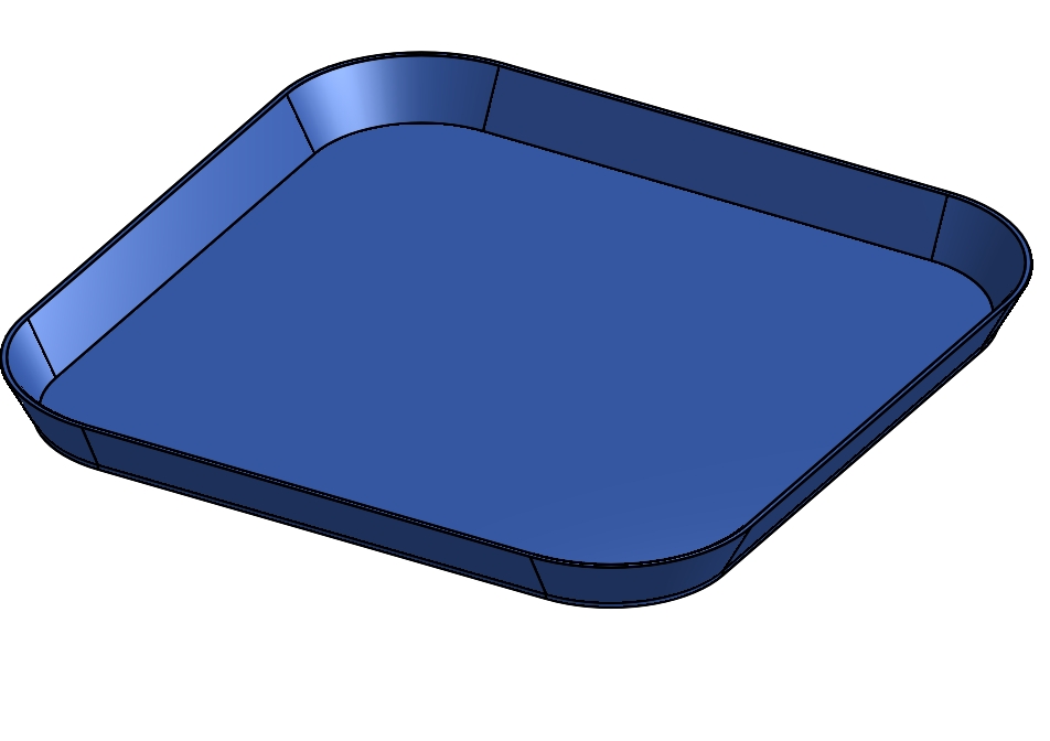 Plant 3" square drip tray