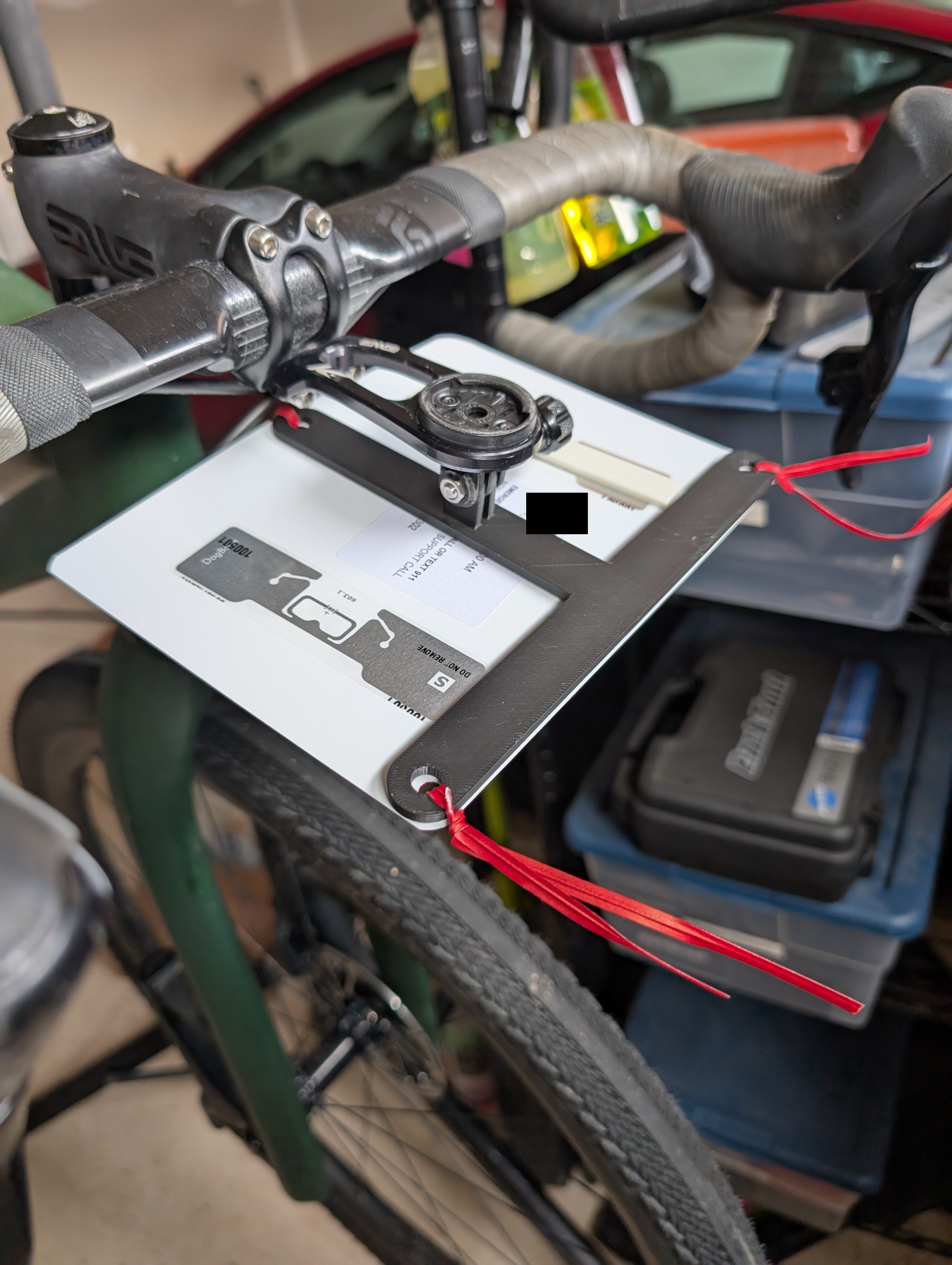 Cycling race number holder - GoPro mount V1