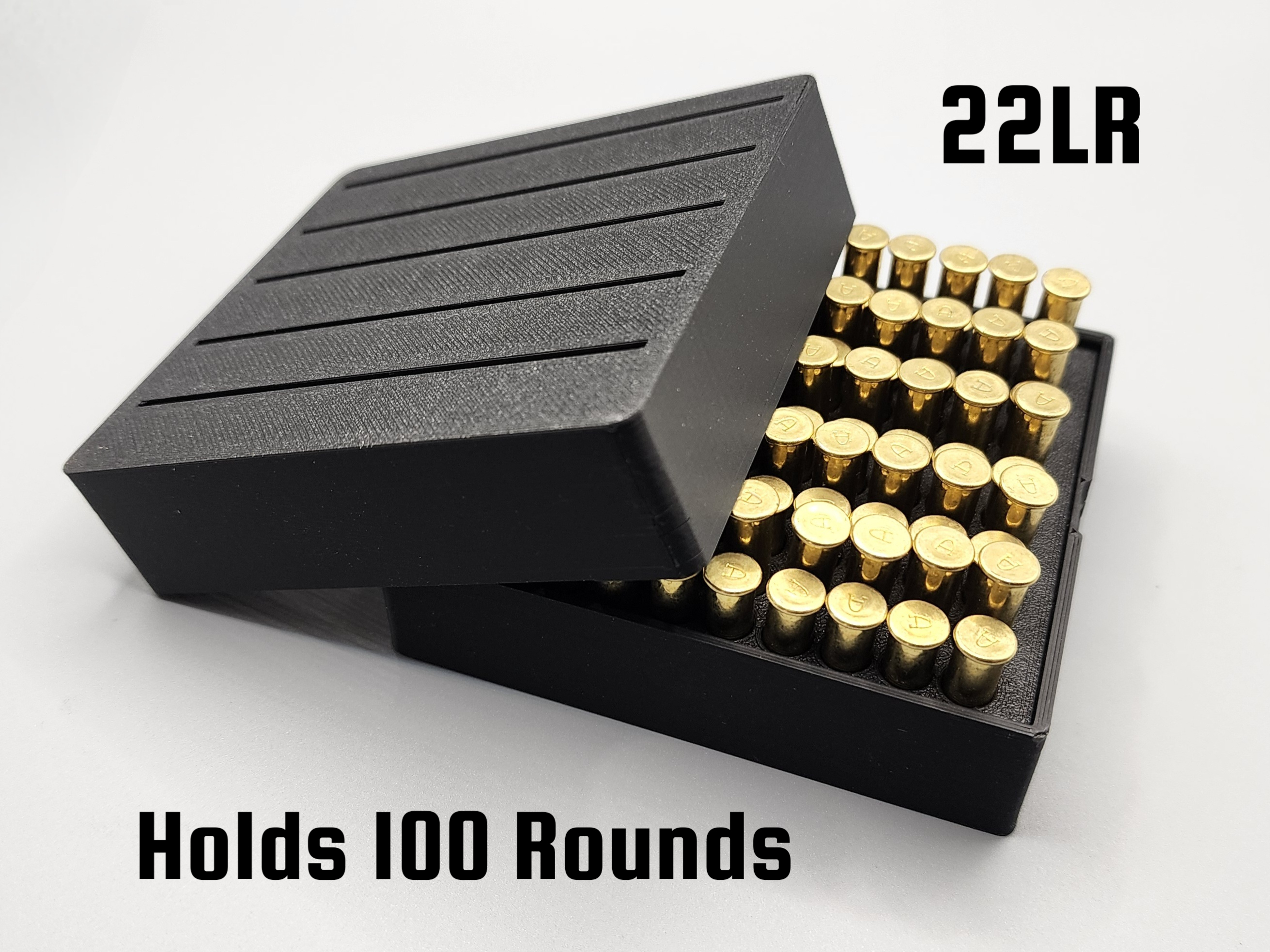 100 Round 22LR Ammo Box With Lid - Remix