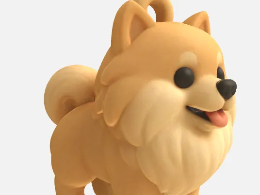 Pomerianian dog keychan :D