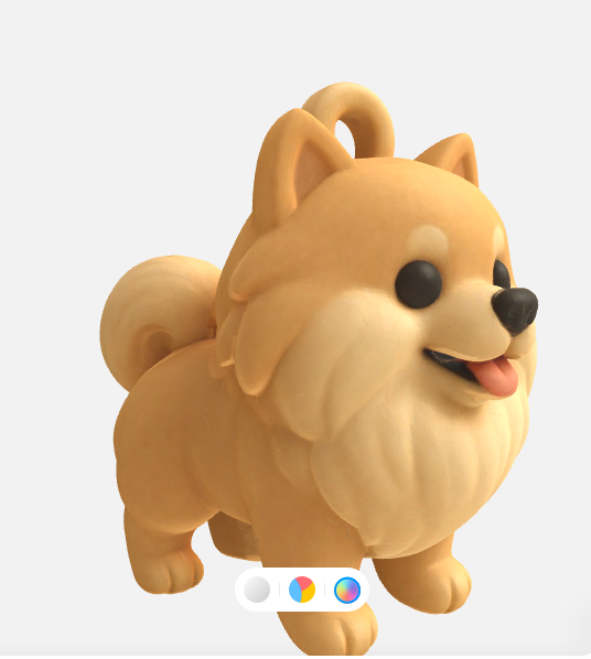 Pomerianian dog keychan :D