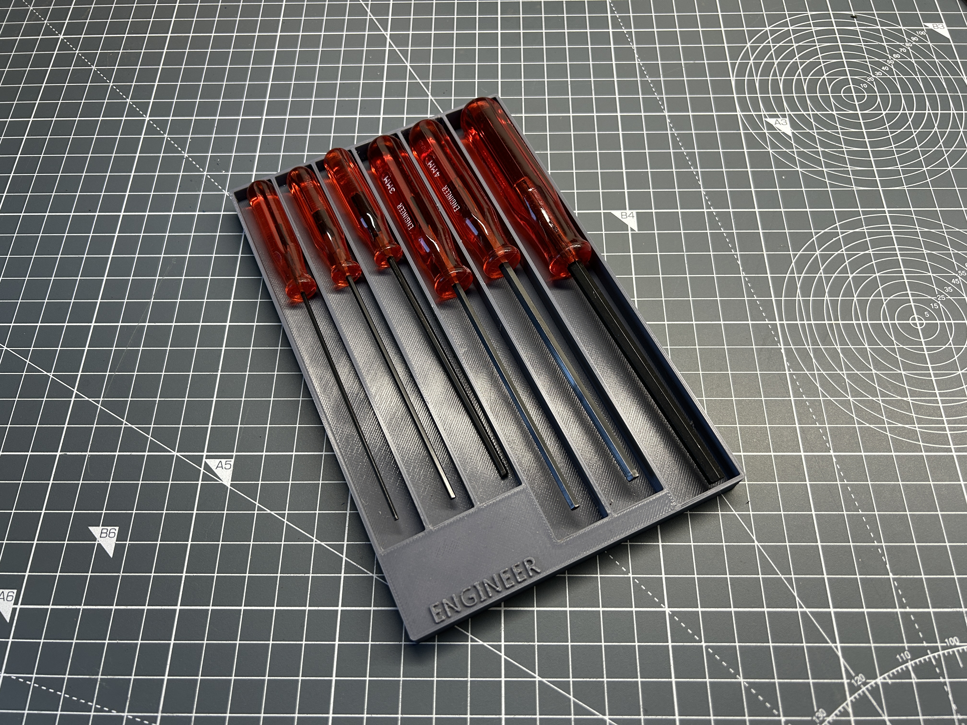 Case box for Engineer DK-02 6 piece metric hex screwdriver set