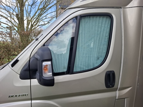 Ducato Camping car side screens plissee (pleated) blinds