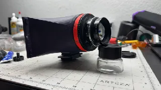 Open 6X17 V6 separated STLs for Fujinon SWD 75mm f5.6 by Nick
