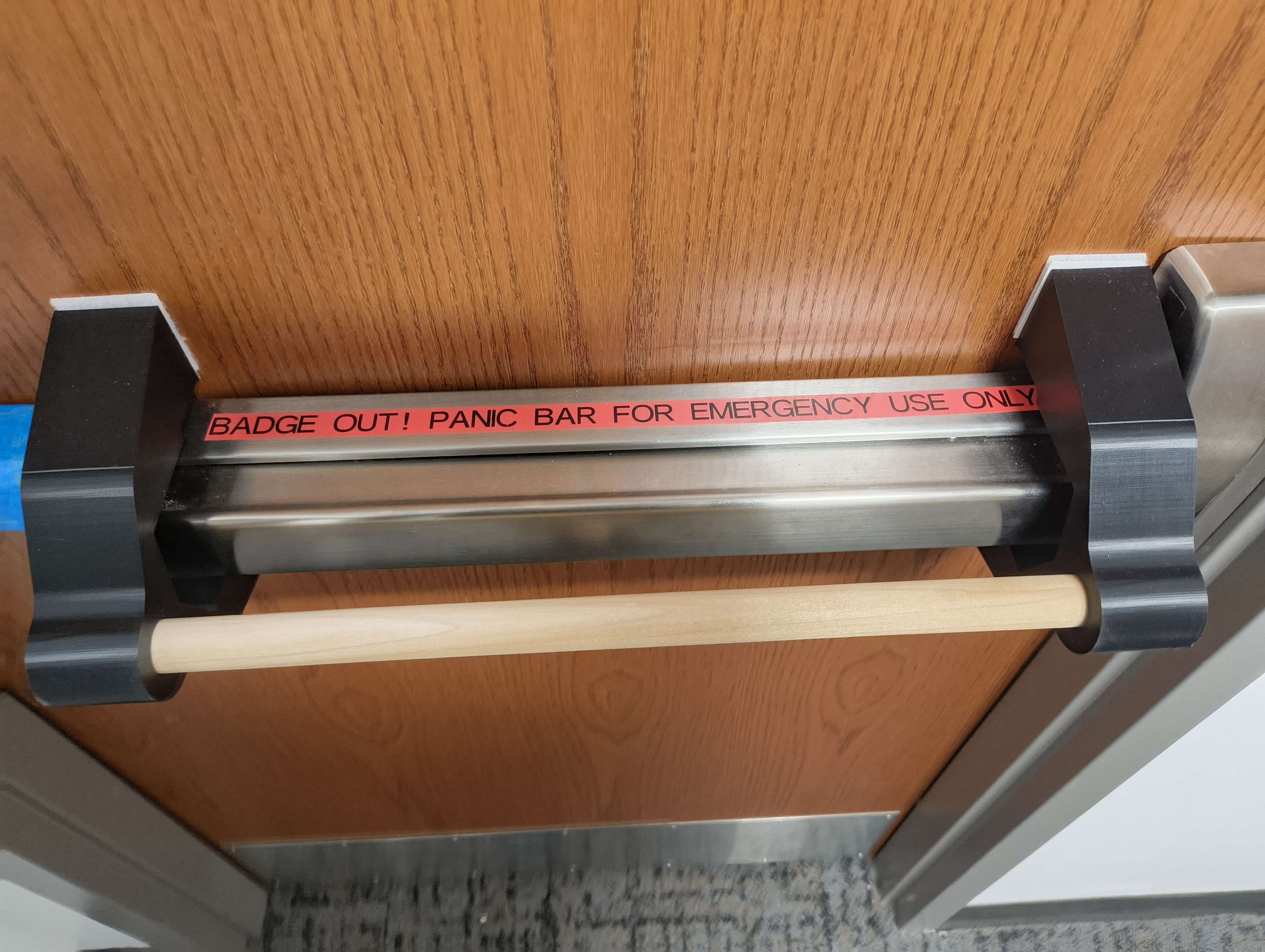Push bar brace