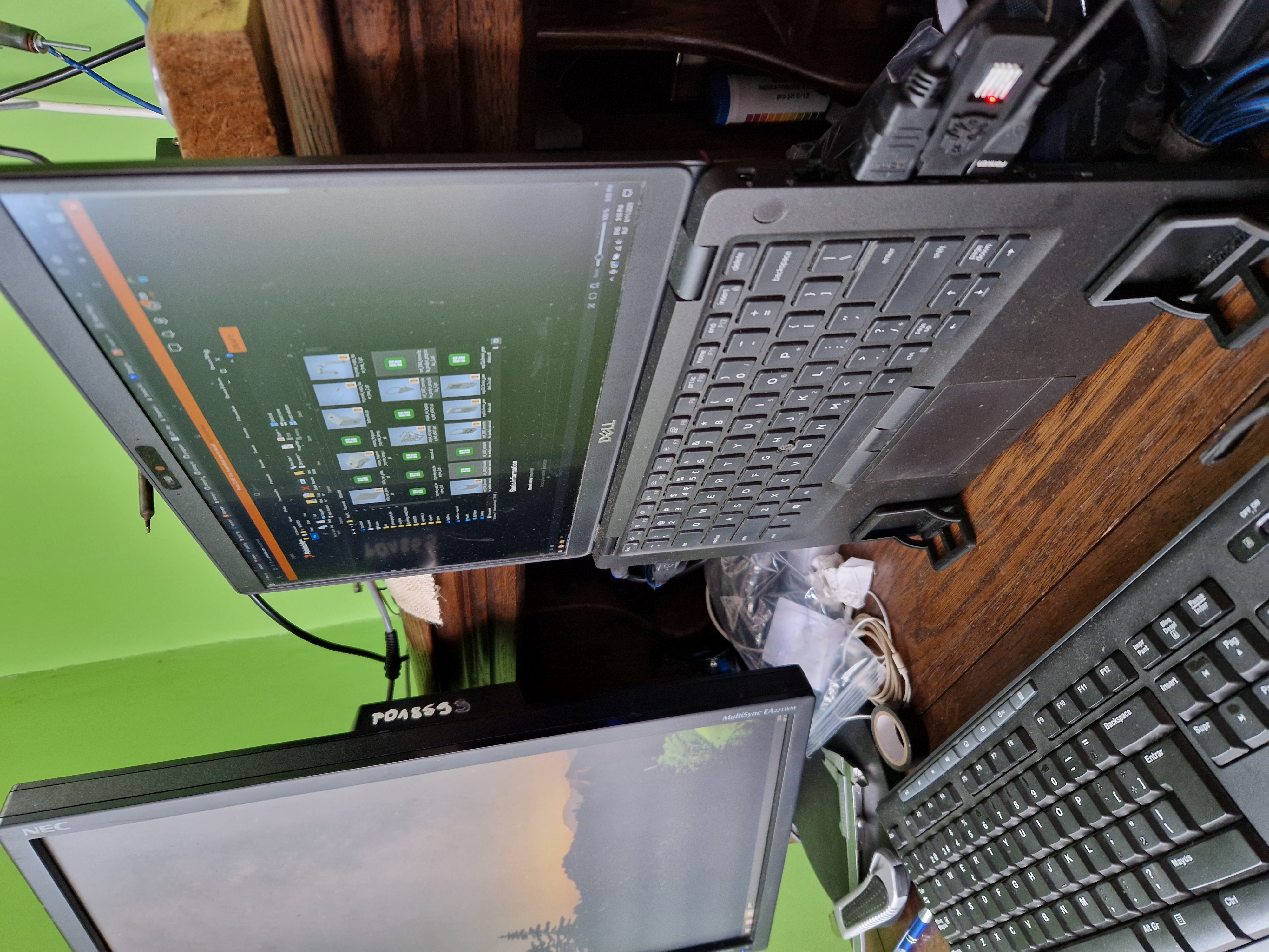 Vertical laptop stand (width - 16mm)  for DELL latitude 5401
