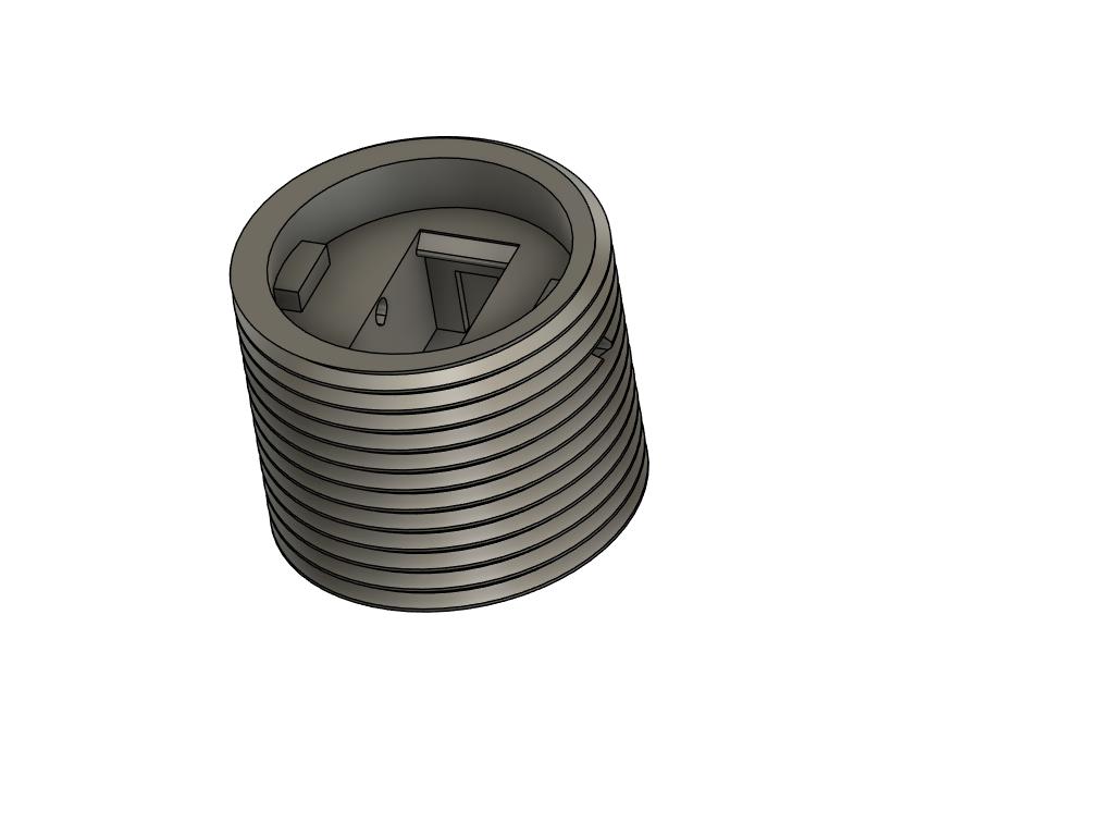 Short Powerpole Bulkhead Screwtop Fitting - No Flange