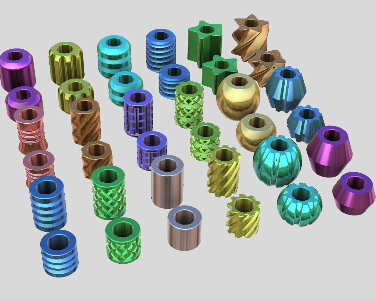 Miniatura 3 do modelo 3D Assorted Beads (Parametric)