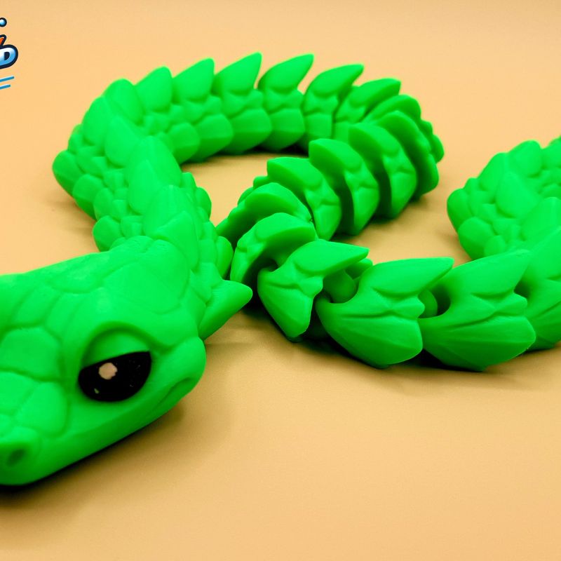 Cartoon Style Fully Articulated Snake by KOGI3D | Download free STL ...