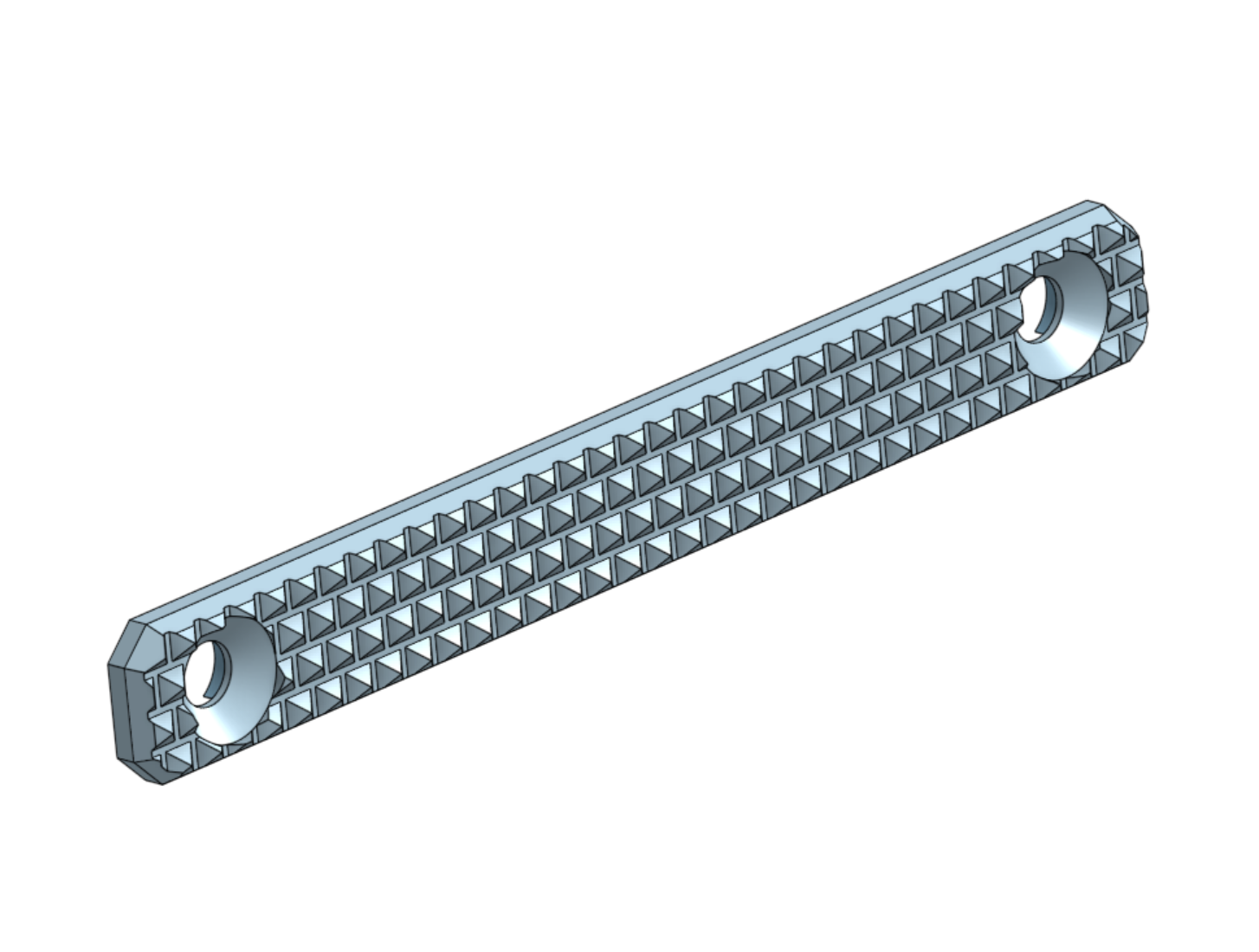 MLOK Railcover - 3Slot w/ Diamond Grip Texture