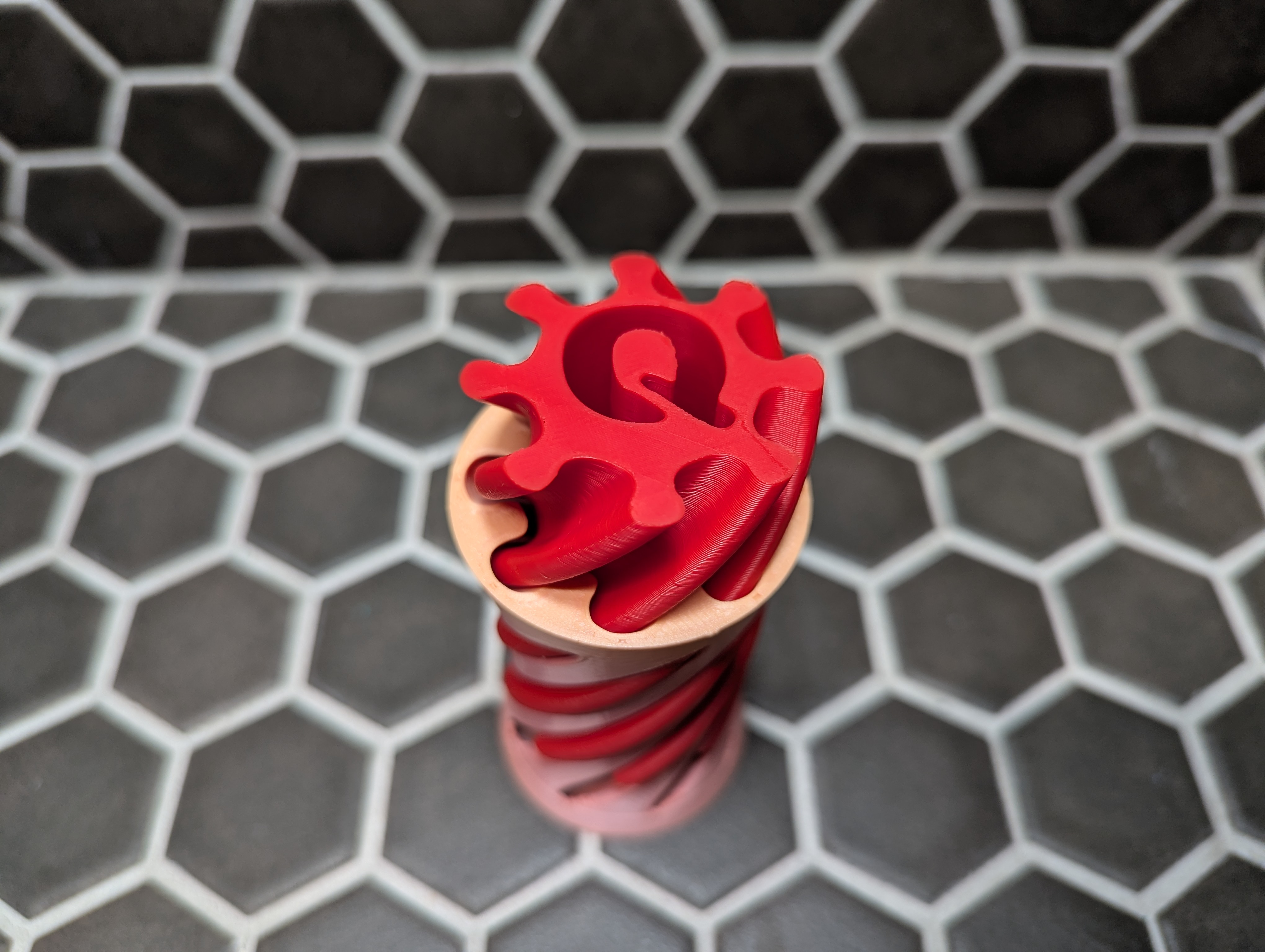 Letter Q Spiral Vortex Fidget