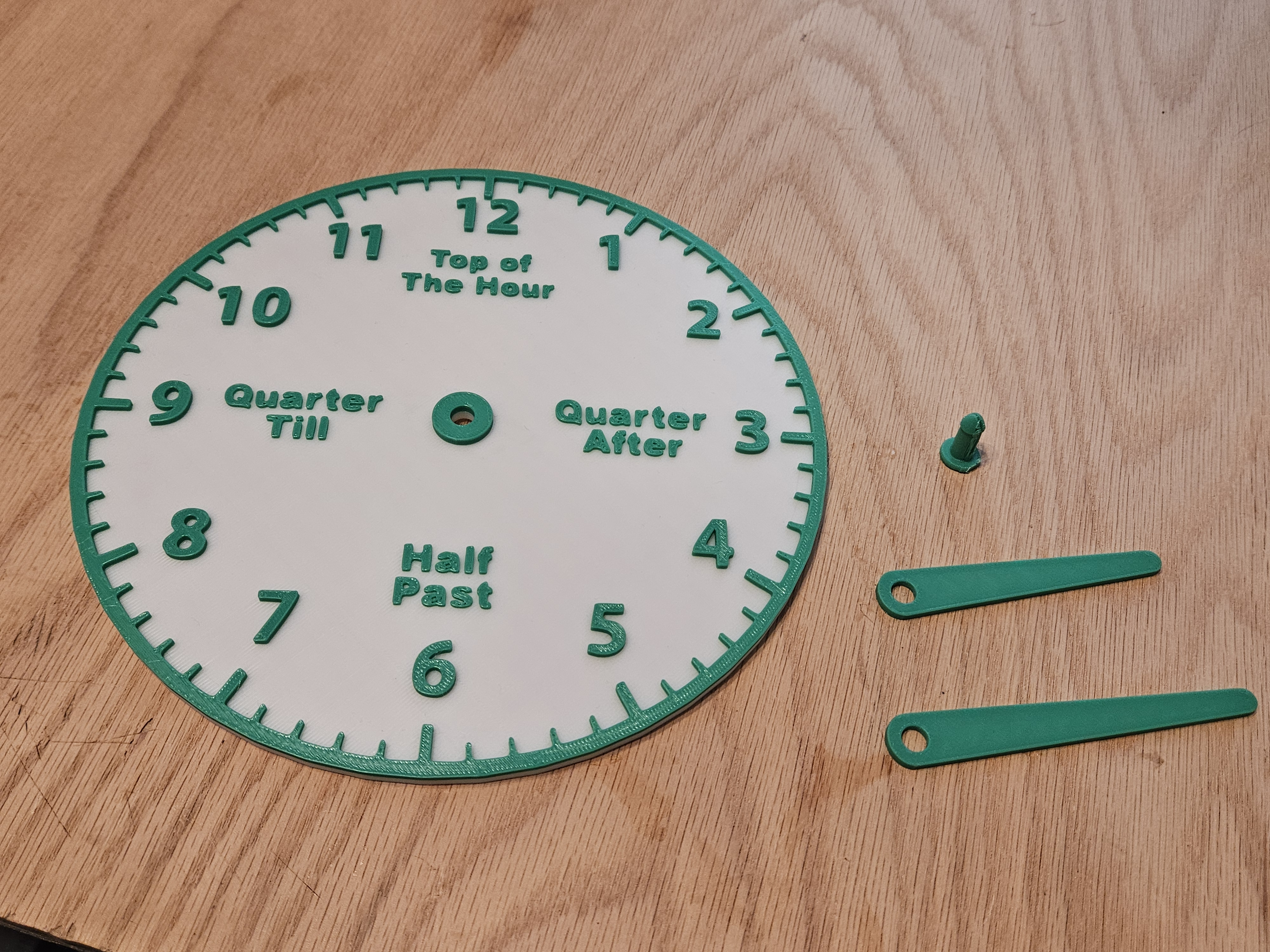 Miniatura 5 do modelo 3D Analog Teaching Clock