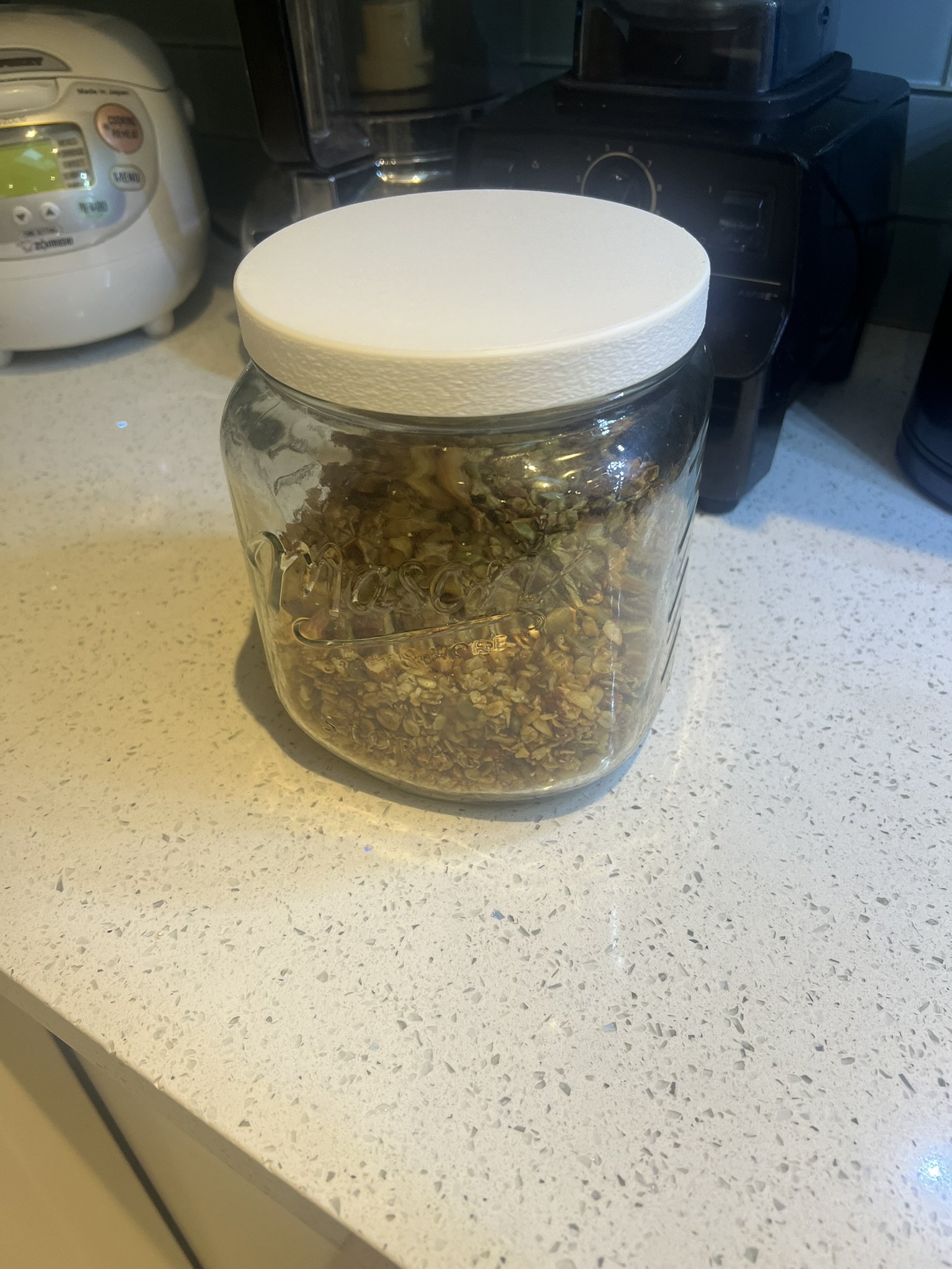 Mason jar storage container lid - super wide mouth - 138mm