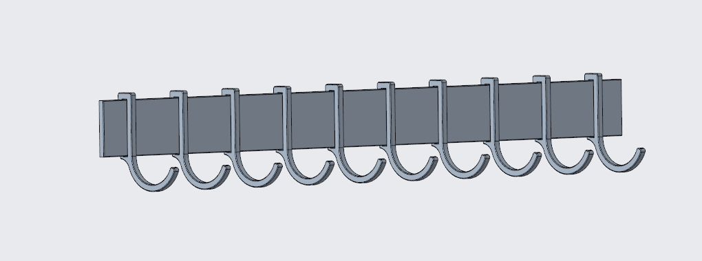 Miniatura 2 do modelo 3D Kitchen Spoon Holder Hook Rack