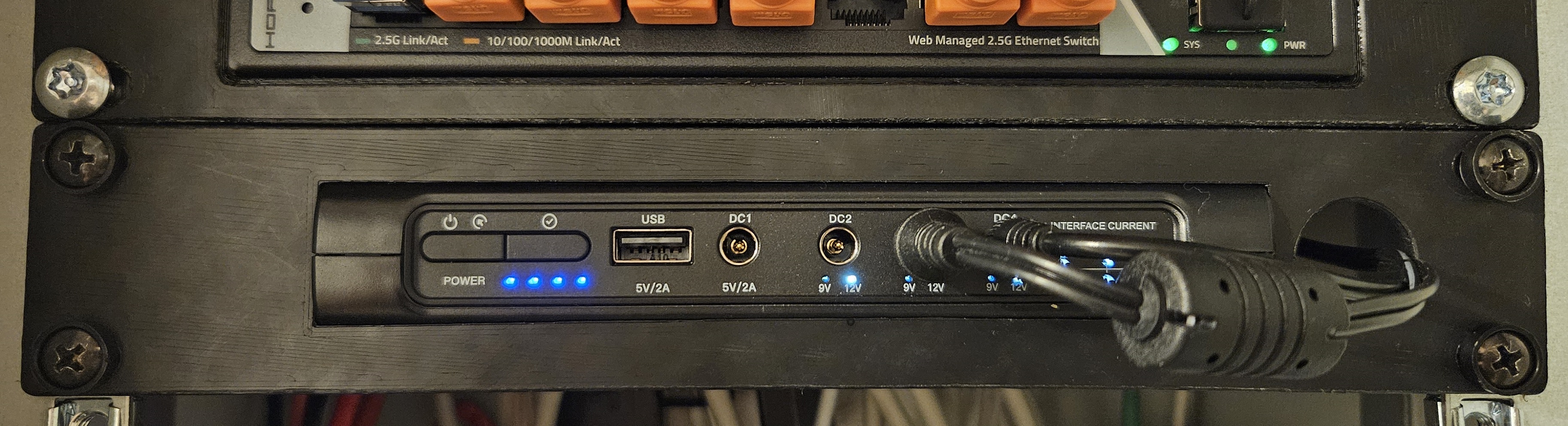 10" rack mount for Skazeke MD1 Mini UPS USV