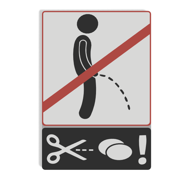 No urinating allowed sign Wall Decoration Logo Poster