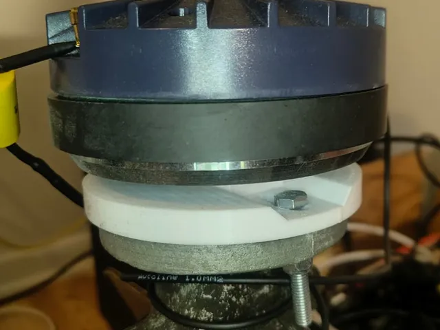 Compression tweeter to 2 point bolt attachment adapter