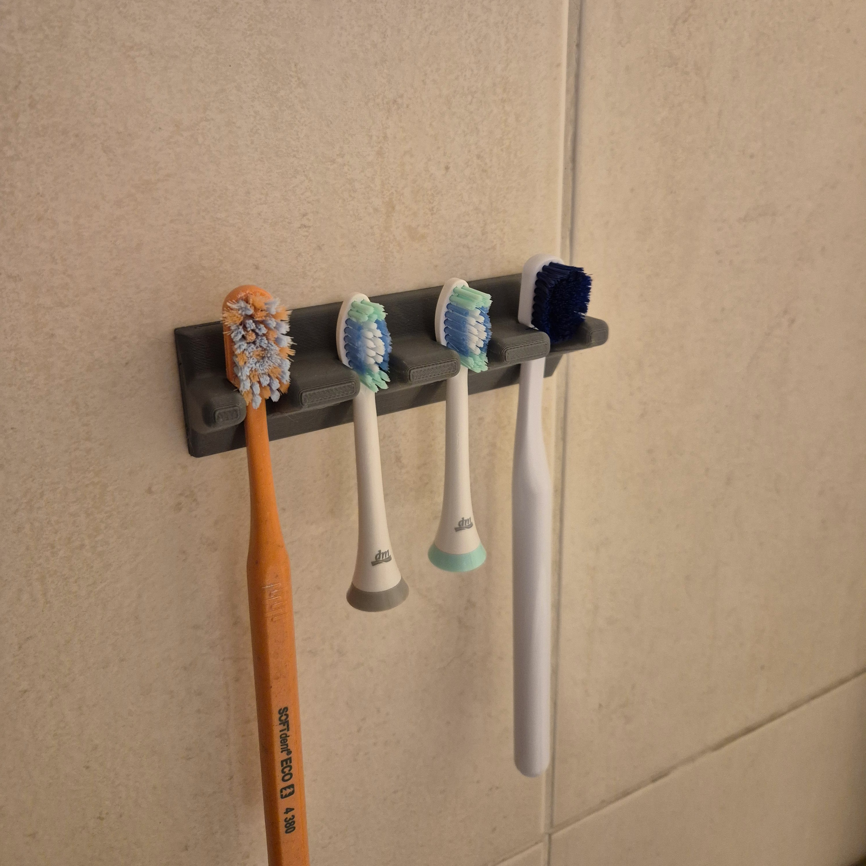 Detachable toothbrush holder