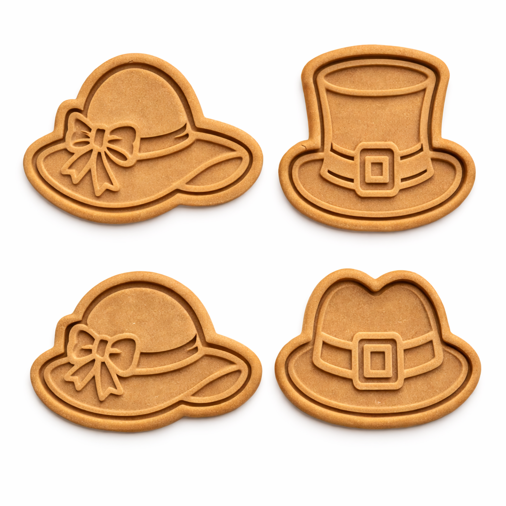 Pilgrim Hat Cookie Cutter STL | Thanksgiving Fondant Cutter | 3D Printable Baking File
