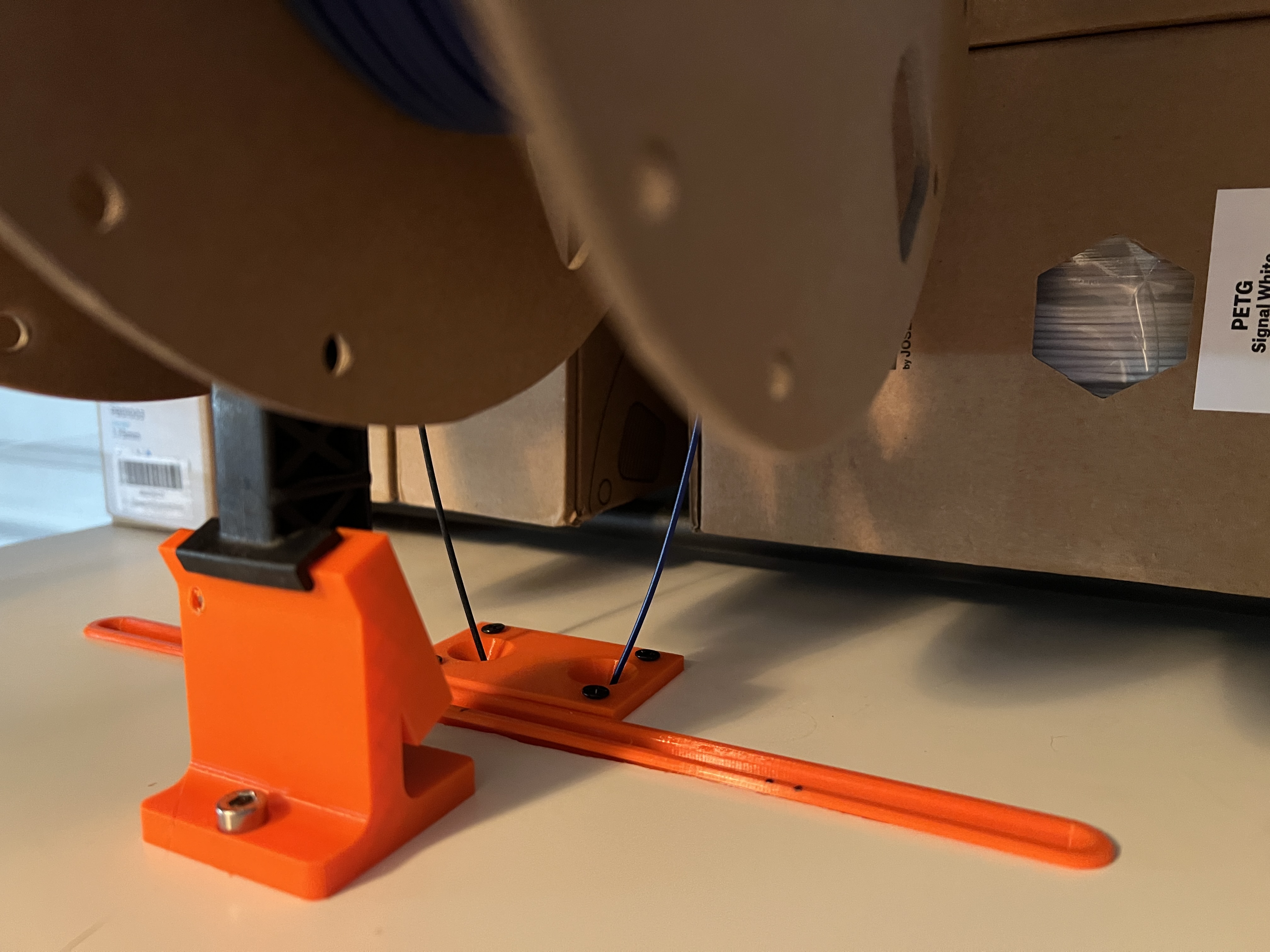 Dual Filament to Bowden Tube Adapter for Lack Enclosures