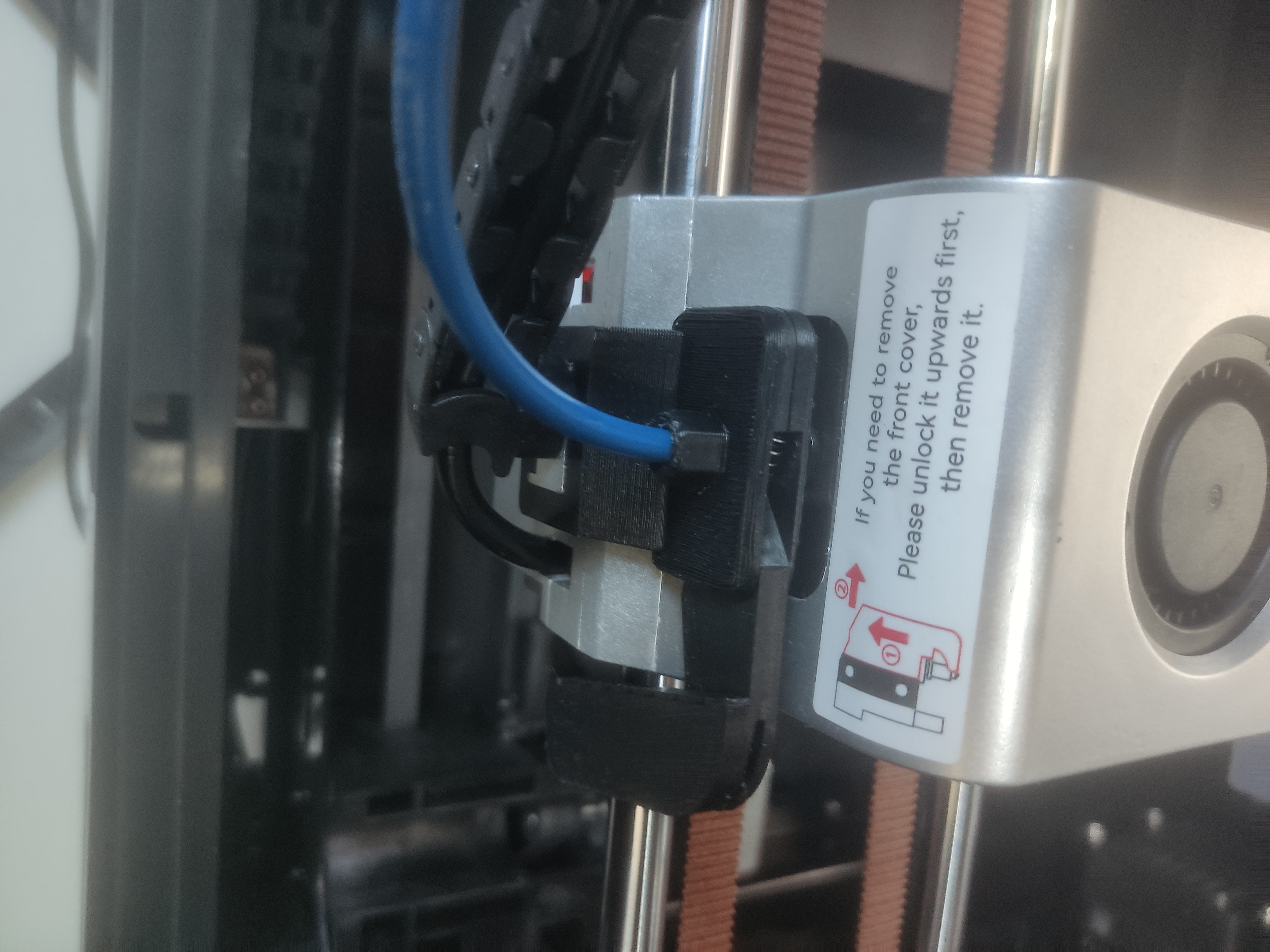Friction fit PTFE coupler for Qidi XMAX 3 filament cutter