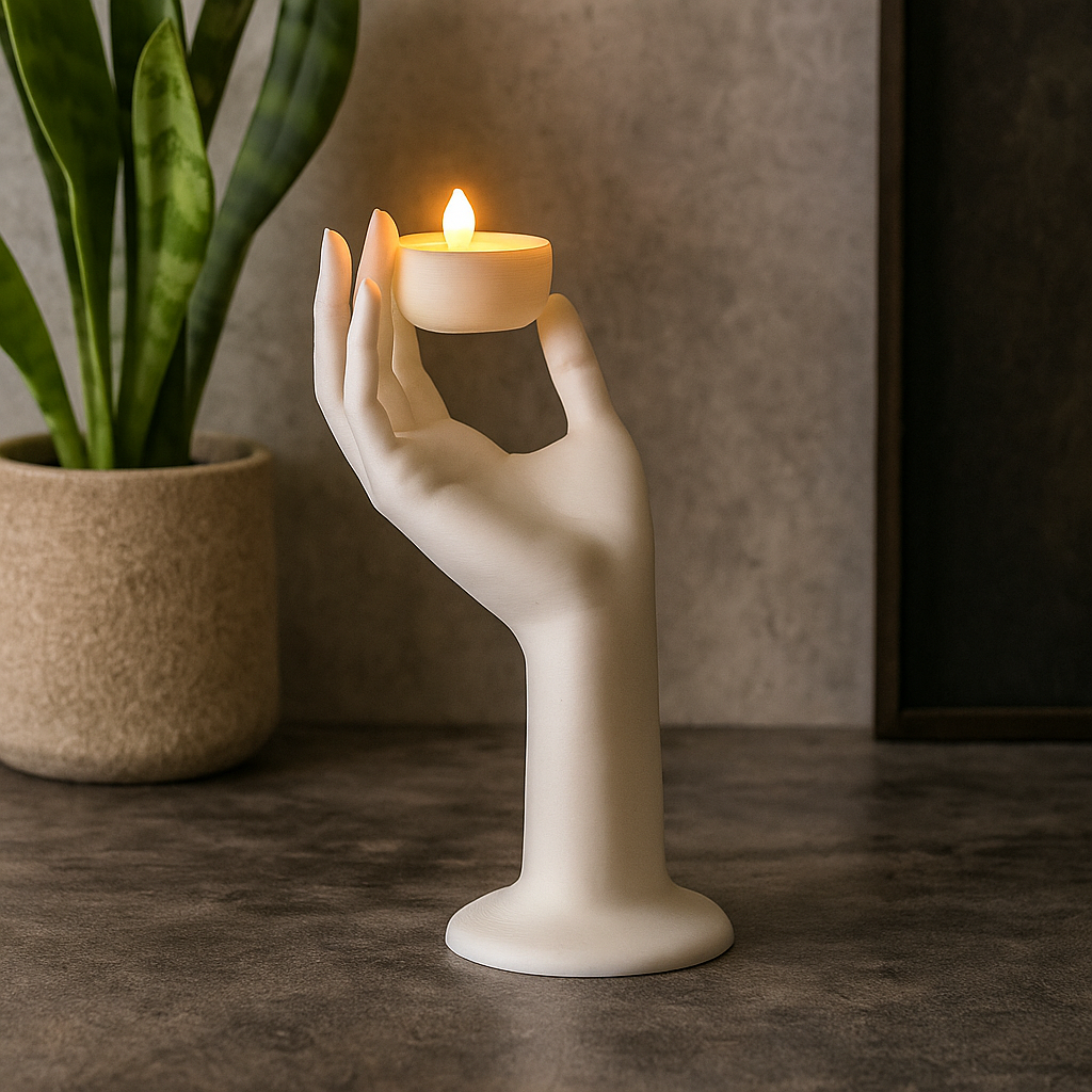 Serenity Hand LED Candle Holder