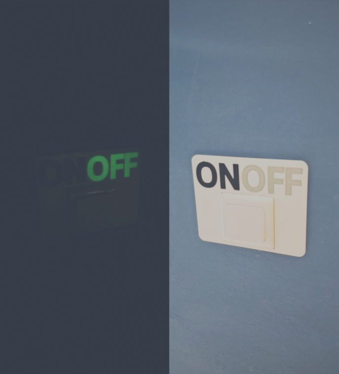 Glow-In-The-Dark Light Switch Frame