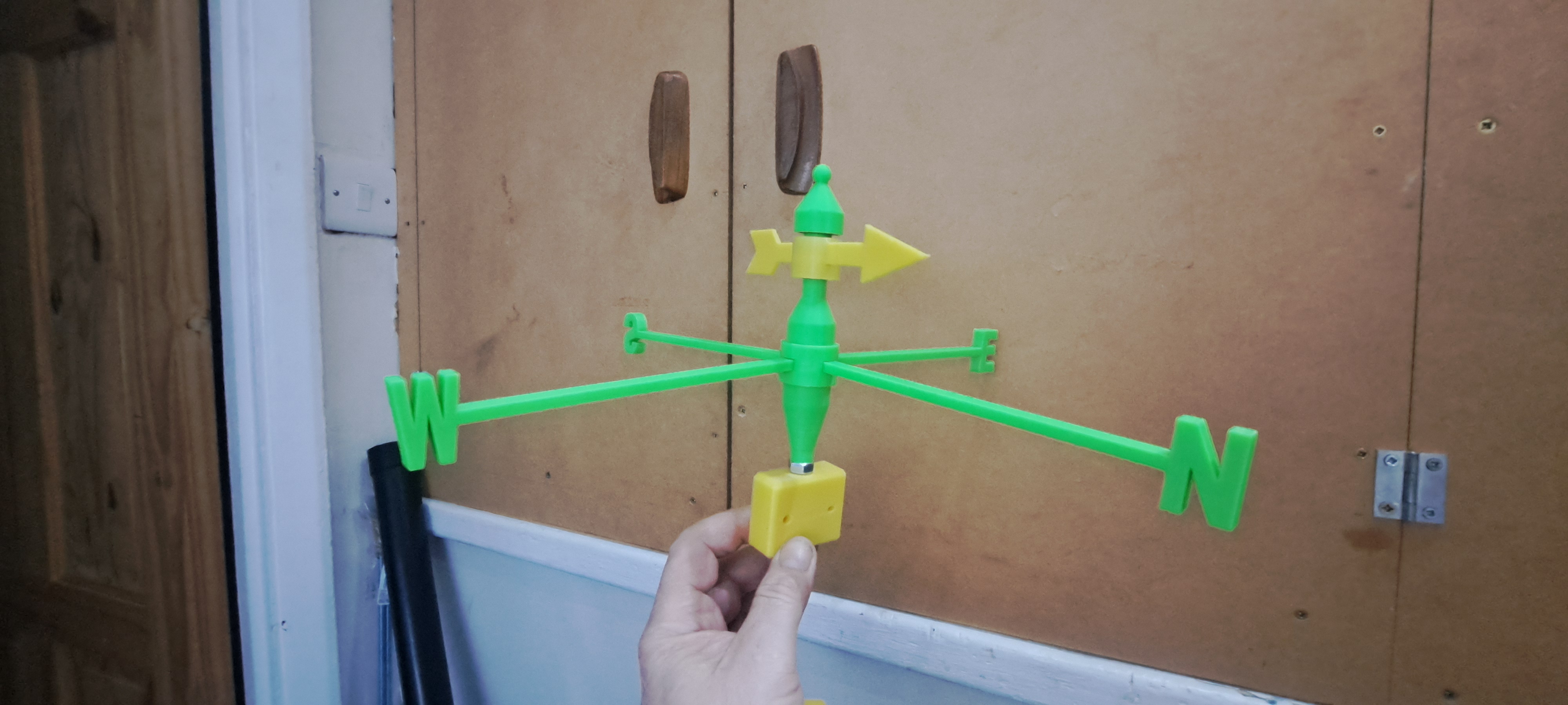 Miniatura 7 do modelo 3D simple wind direction wind vane