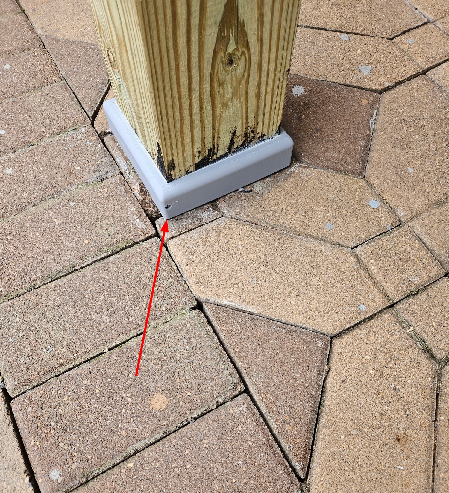 Deck post bottom bracket for 6 x 6 — miniatura 3