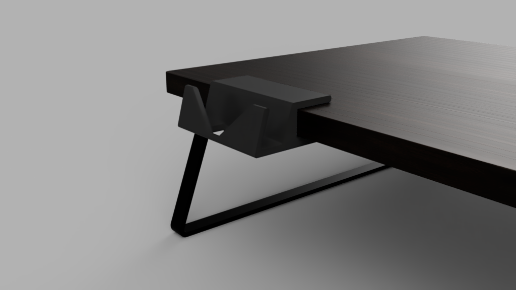 Parametric desk phone mount