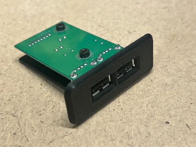 Panel mount for Dell 2001FP USB board