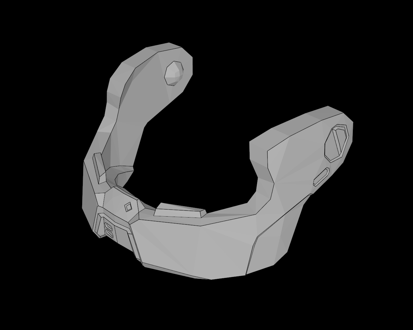 Lego Compatible (23851.dat) Minifig Visor Chin Guard for SW Resistance Trooper Helmet